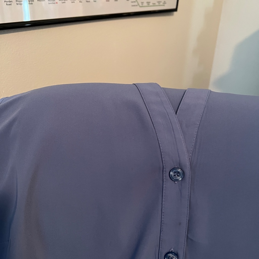 Elementz Gorgeous Cornflower Blue Blouse - 1X - Picture 11 of 11